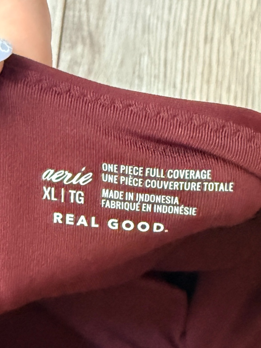 AERIE strapless one piece bathing suit XL - Picture 6 of 9